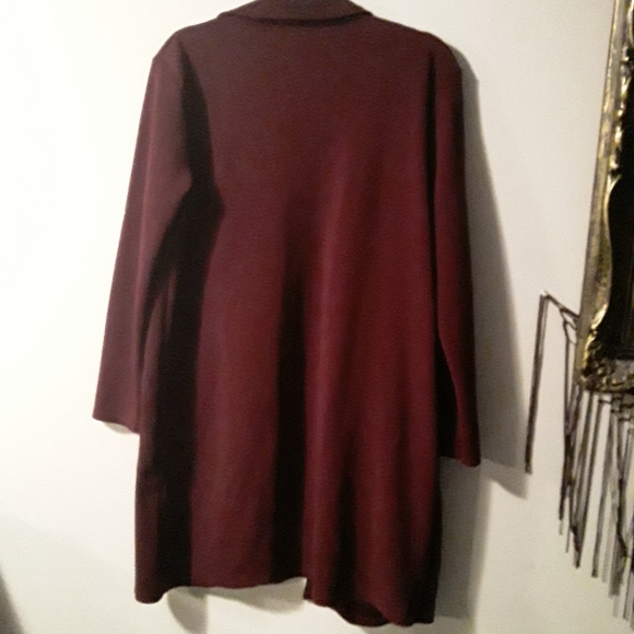 BooHoo Women Long TrenchCoat/Cardigan Type Sweater - Picture 6 of 12